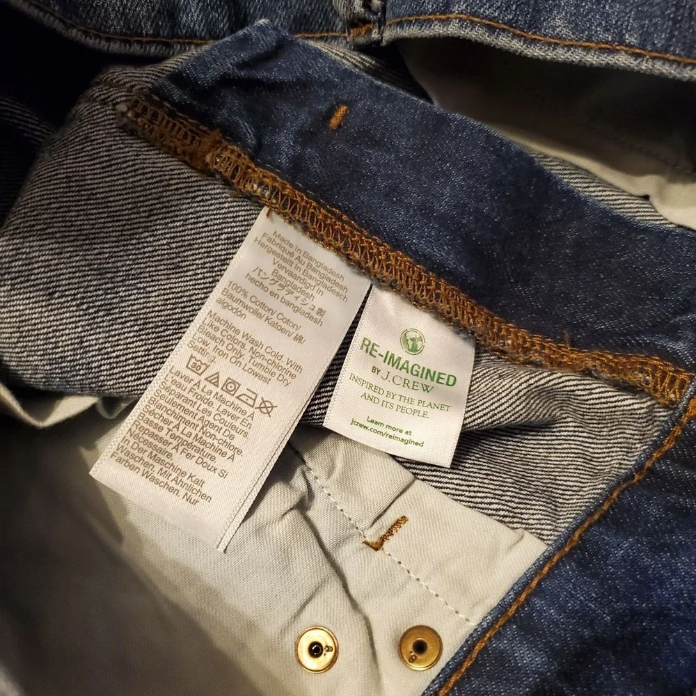 J Crew 30x32 Blue Jeans Pants Slim NWT Rigid Actual‎ 32x32 Denim Cowboy Work